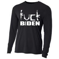 F*ck Biden Guns Logo Cooling Performance Long Sleeve Crew