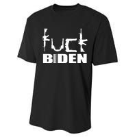 F*ck Biden Guns Logo Performance Sprint T-Shirt