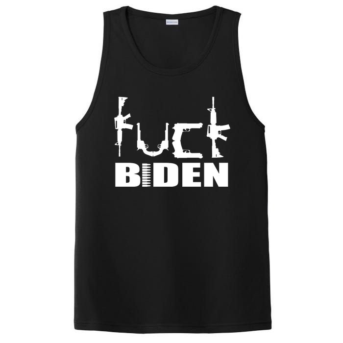 F*ck Biden Guns Logo PosiCharge Competitor Tank