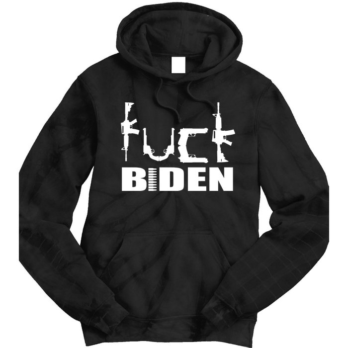 F*ck Biden Guns Logo Tie Dye Hoodie