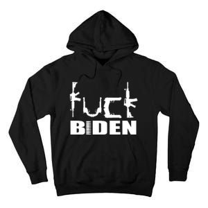 F*ck Biden Guns Logo Tall Hoodie