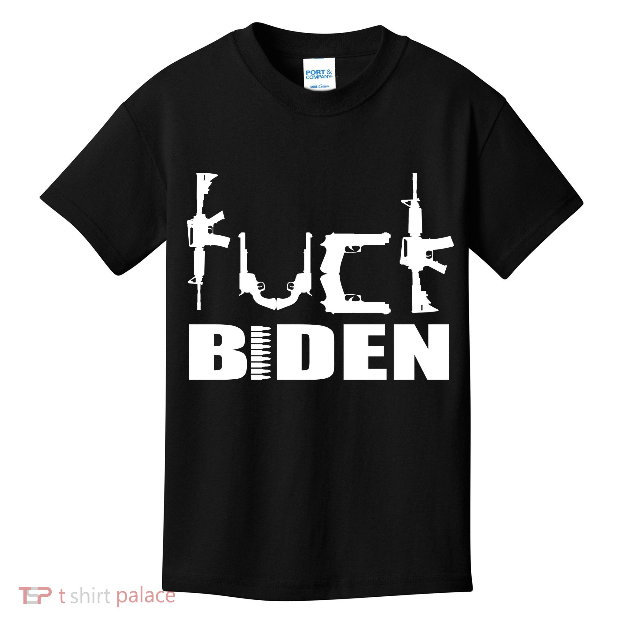 F*ck Biden Guns Logo Kids T-Shirt