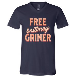 Free Brittney Griner V-Neck T-Shirt