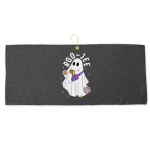 Funny Boojee Ghost Halloween Boo Jee Ghost Spooky Large Microfiber Waffle Golf Towel