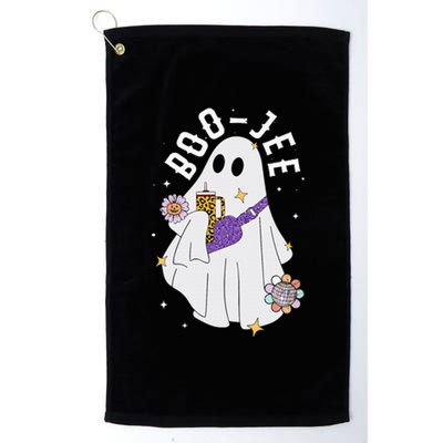 Funny Boojee Ghost Halloween Boo Jee Ghost Spooky Platinum Collection Golf Towel