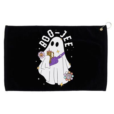 Funny Boojee Ghost Halloween Boo Jee Ghost Spooky Grommeted Golf Towel