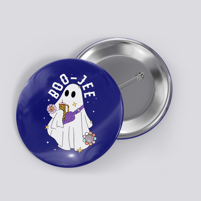 Funny Boojee Ghost Halloween Boo Jee Ghost Spooky Button