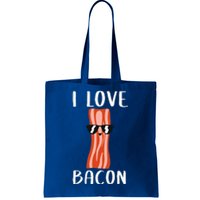 Funny Bacon Gift For Cool Geeky I Love Bacon Tote Bag