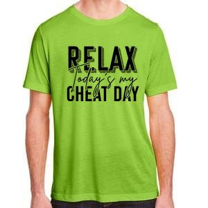 Funny Bodybuilder Gift Fitness Gym Workout Cheat Day Funny Gift Adult ChromaSoft Performance T-Shirt