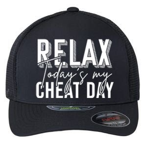 Funny Bodybuilder Gift Fitness Gym Workout Cheat Day Funny Gift Flexfit Unipanel Trucker Cap