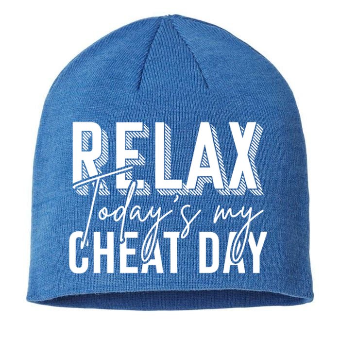 Funny Bodybuilder Gift Fitness Gym Workout Cheat Day Funny Gift Sustainable Beanie