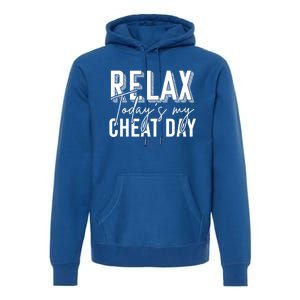 Funny Bodybuilder Gift Fitness Gym Workout Cheat Day Funny Gift Premium Hoodie