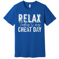 Funny Bodybuilder Gift Fitness Gym Workout Cheat Day Funny Gift Premium T-Shirt