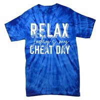 Funny Bodybuilder Gift Fitness Gym Workout Cheat Day Funny Gift Tie-Dye T-Shirt