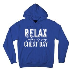 Funny Bodybuilder Gift Fitness Gym Workout Cheat Day Funny Gift Tall Hoodie