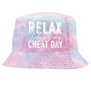 Funny Bodybuilder Gift Fitness Gym Workout Cheat Day Funny Gift Tie-Dyed Bucket Hat