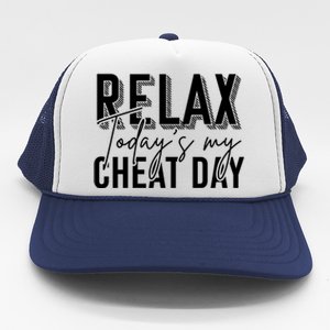 Funny Bodybuilder Gift Fitness Gym Workout Cheat Day Funny Gift Trucker Hat