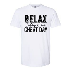 Funny Bodybuilder Gift Fitness Gym Workout Cheat Day Funny Gift Softstyle CVC T-Shirt