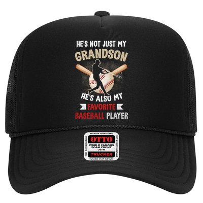 Funny Baseball Grandpa Grandson My Favorite Baseball Player Hat