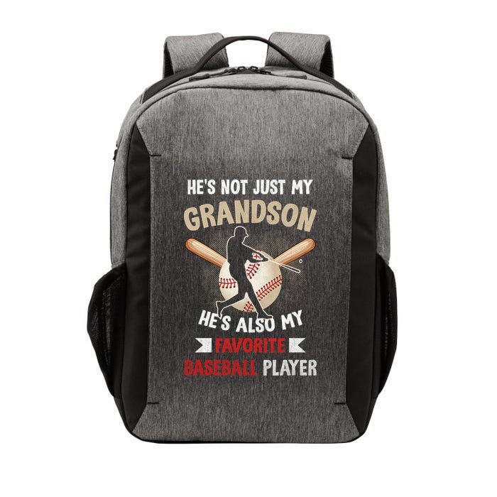 Funny Baseball Grandpa Grandson My Favorite Baseball Player Vector Backpack