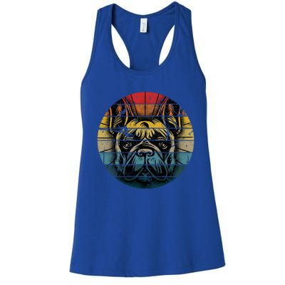 French Bulldog Gift Frenchie Dog Lover Dogfather Women's Racerback Tank