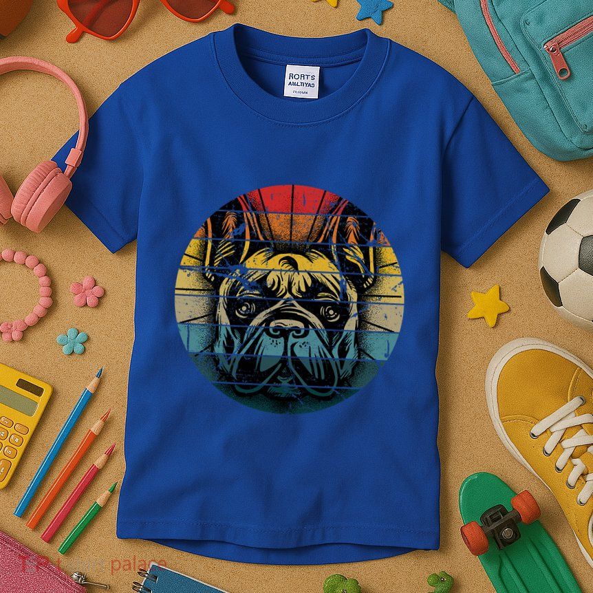 French Bulldog Gift Frenchie Dog Lover Dogfather Kids T-Shirt