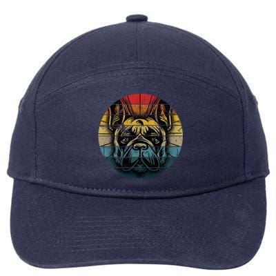 French Bulldog Gift Frenchie Dog Lover Dogfather 7-Panel Snapback Hat