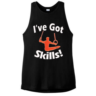 Funny Boys Gymnastics I've Got Skills Gift T Ladies PosiCharge Tri-Blend Wicking Tank