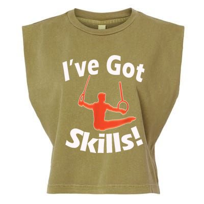 Funny Boys Gymnastics I've Got Skills Gift T Garment-Dyed Women's Muscle Tee