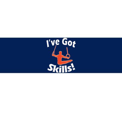 Funny Boys Gymnastics I've Got Skills Gift T Bumper Sticker