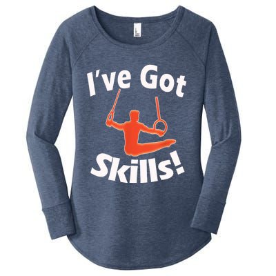 Funny Boys Gymnastics I've Got Skills Gift T Women's Perfect Tri Tunic Long Sleeve Shirt