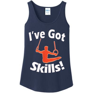 Funny Boys Gymnastics I've Got Skills Gift T Ladies Essential Tank