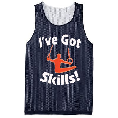 Funny Boys Gymnastics I've Got Skills Gift T Mesh Reversible Basketball Jersey Tank