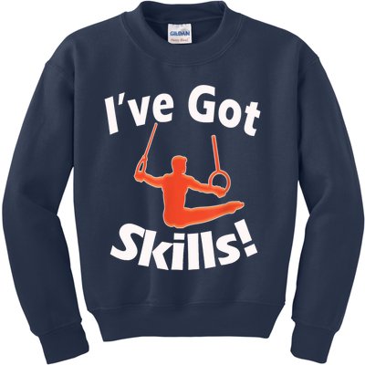 Funny Boys Gymnastics I've Got Skills Gift T Kids Sweatshirt