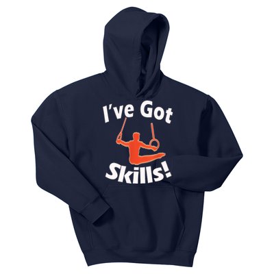 Funny Boys Gymnastics I've Got Skills Gift T Kids Hoodie