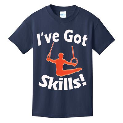 Funny Boys Gymnastics I've Got Skills Gift T Kids T-Shirt