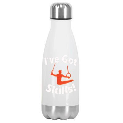 Funny Boys Gymnastics I've Got Skills Gift T Stainless Steel Insulated Water Bottle