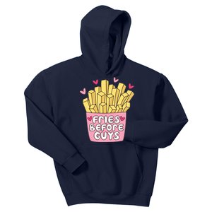 Fries Before Guys Teenage Girl Dating Valentine Day Kids Hoodie