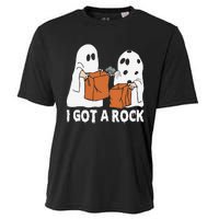 Funny Boo Ghost Scary I Got A Rock Halloween Cooling Performance Crew T-Shirt