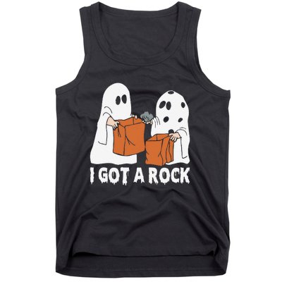 Funny Boo Ghost Scary I Got A Rock Halloween Tank Top