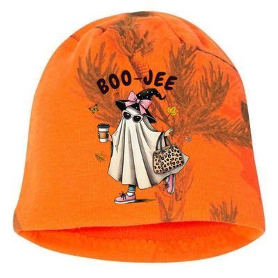 Funny Boojee Ghost Halloween Boo Jee Ghost Spooky Season Gift Kati - Camo Knit Beanie