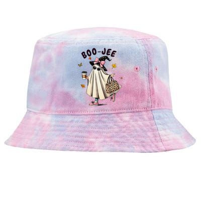 Funny Boojee Ghost Halloween Boo Jee Ghost Spooky Season Gift Tie-Dyed Bucket Hat