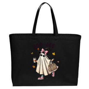 Funny Boojee Ghost Halloween Boo Jee Ghost Spooky Season Gift Cotton Canvas Jumbo Tote