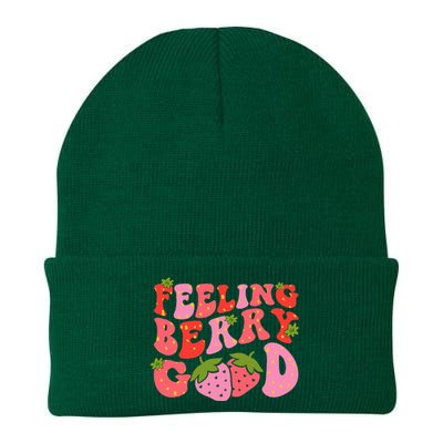 Feeling Berry Good Strawberry Festival Season Knit Cap Winter Beanie