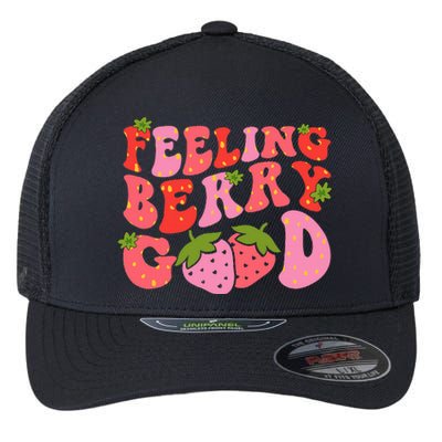 Feeling Berry Good Strawberry Festival Season Flexfit Unipanel Trucker Cap