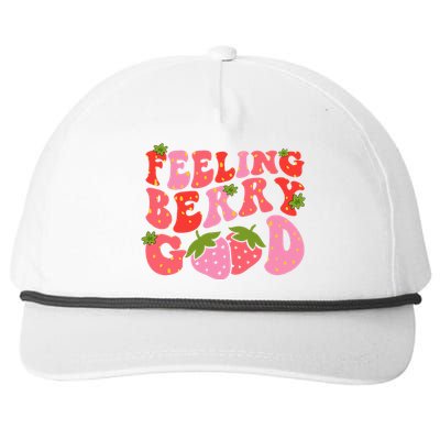 Feeling Berry Good Strawberry Festival Season Snapback Five-Panel Rope Hat