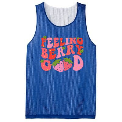 Feeling Berry Good Strawberry Festival Season Mesh Reversible Basketball Jersey Tank