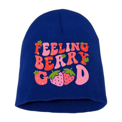 Feeling Berry Good Strawberry Festival Season Short Acrylic Beanie