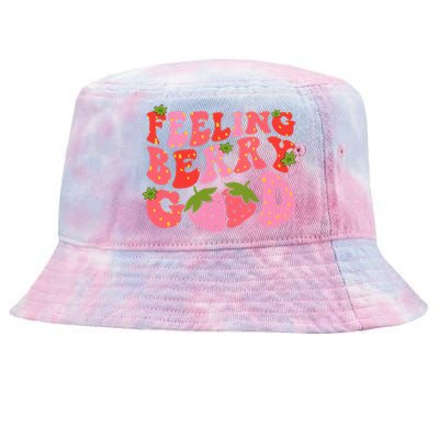 Feeling Berry Good Strawberry Festival Season Tie-Dyed Bucket Hat