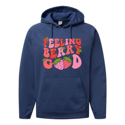 Feeling Berry Good Strawberry Festival Season Performance Fleece Hoodie